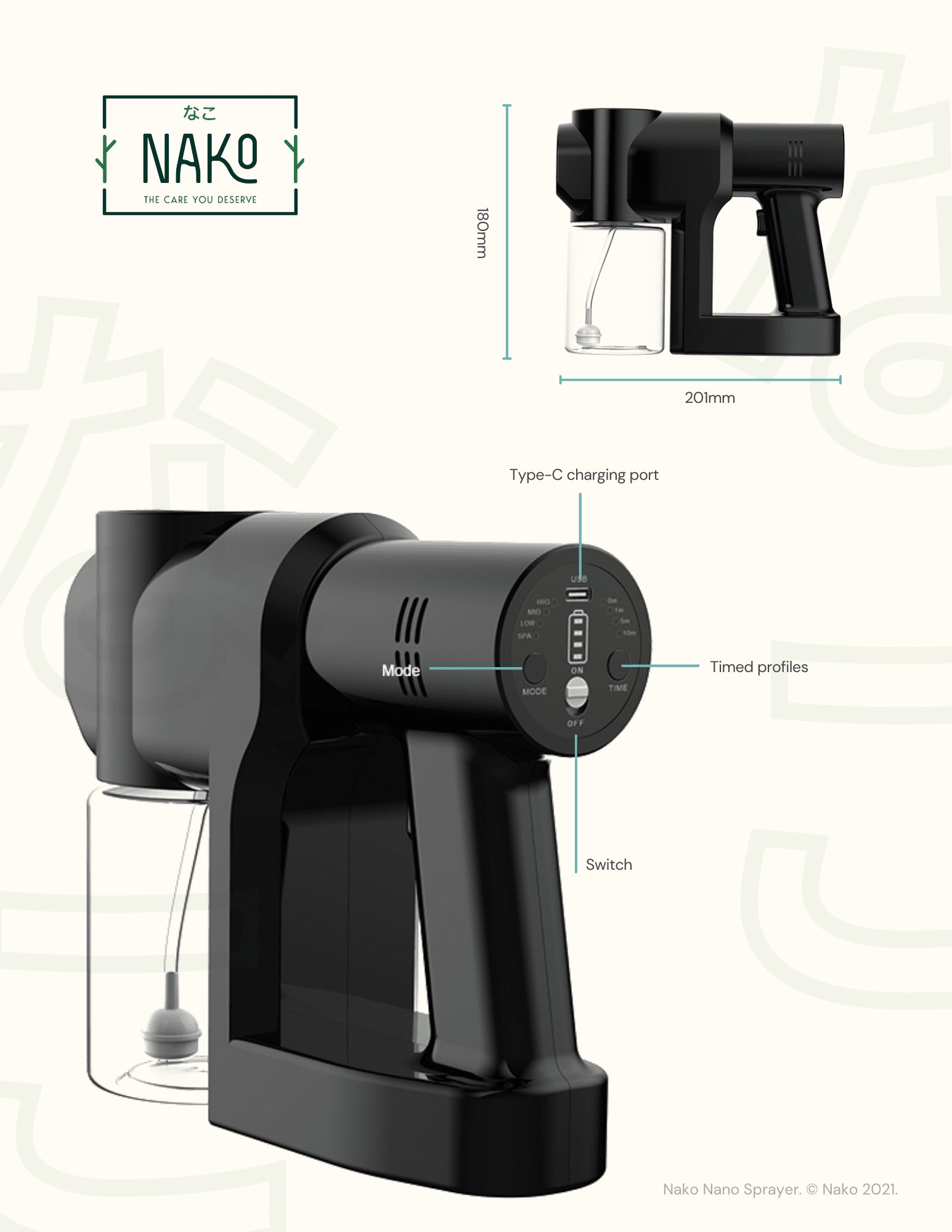nako nano sprayer product brochure 2