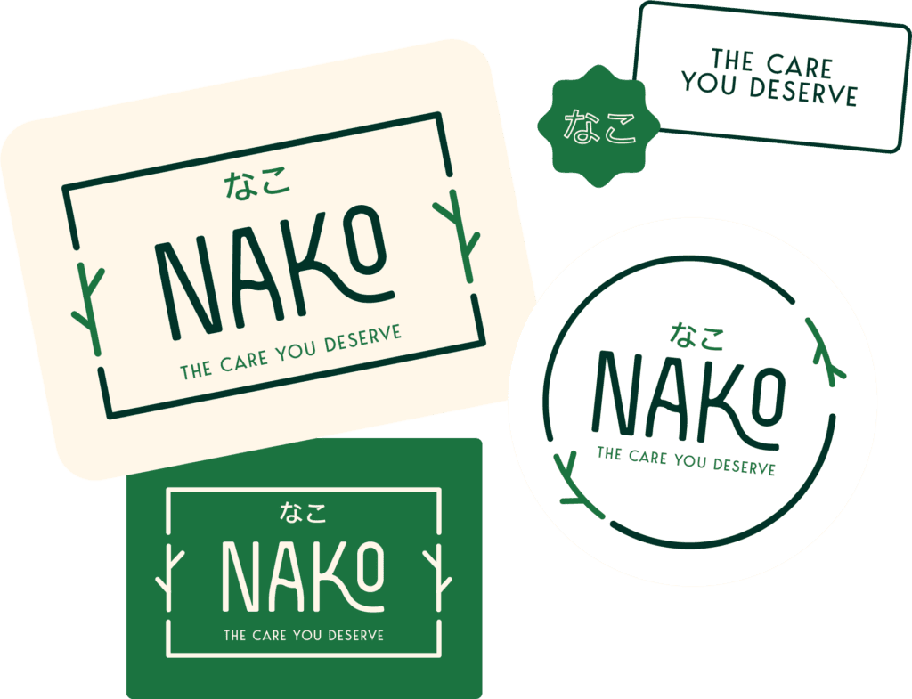 Nako logo and stickers