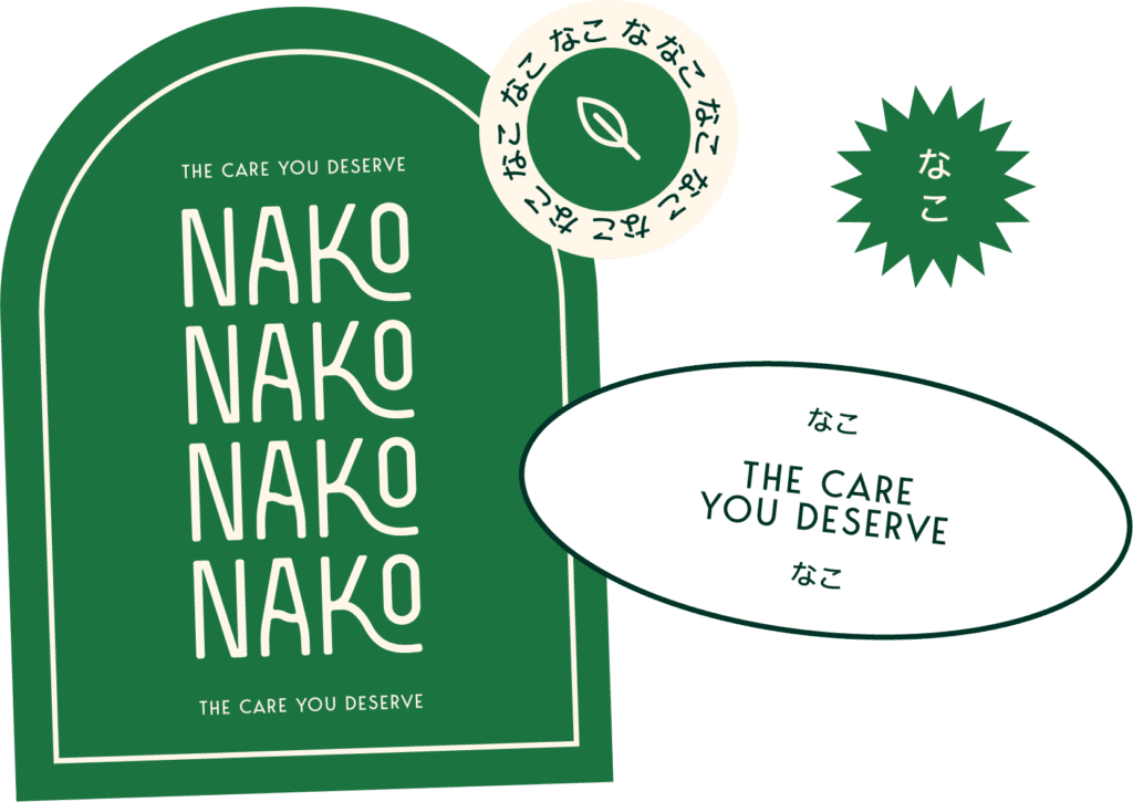 Nako branding stickers