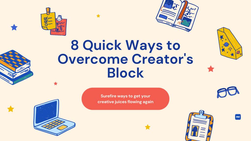 how to overcome creator's block graphic