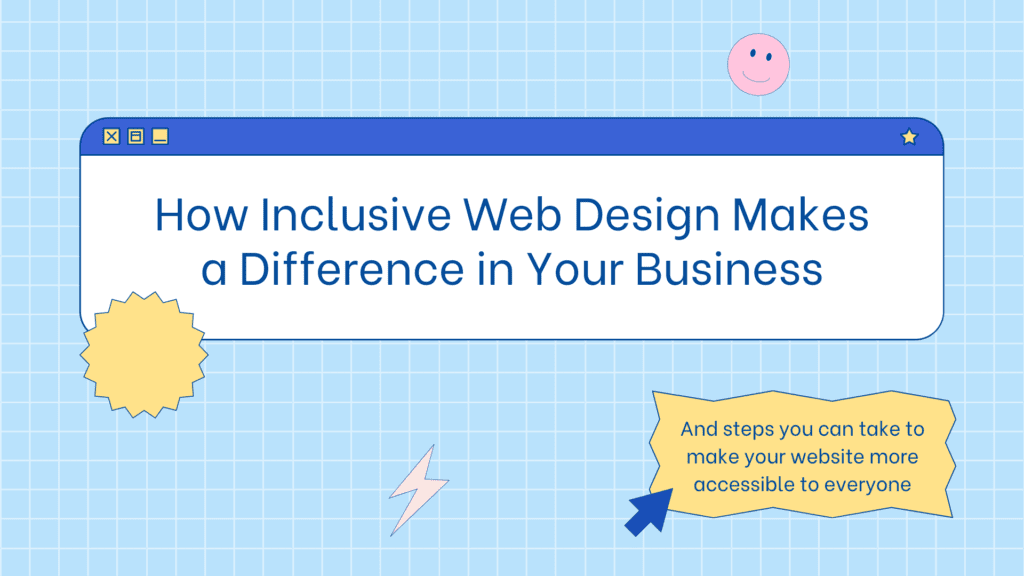 inclusive web design blog post graphic