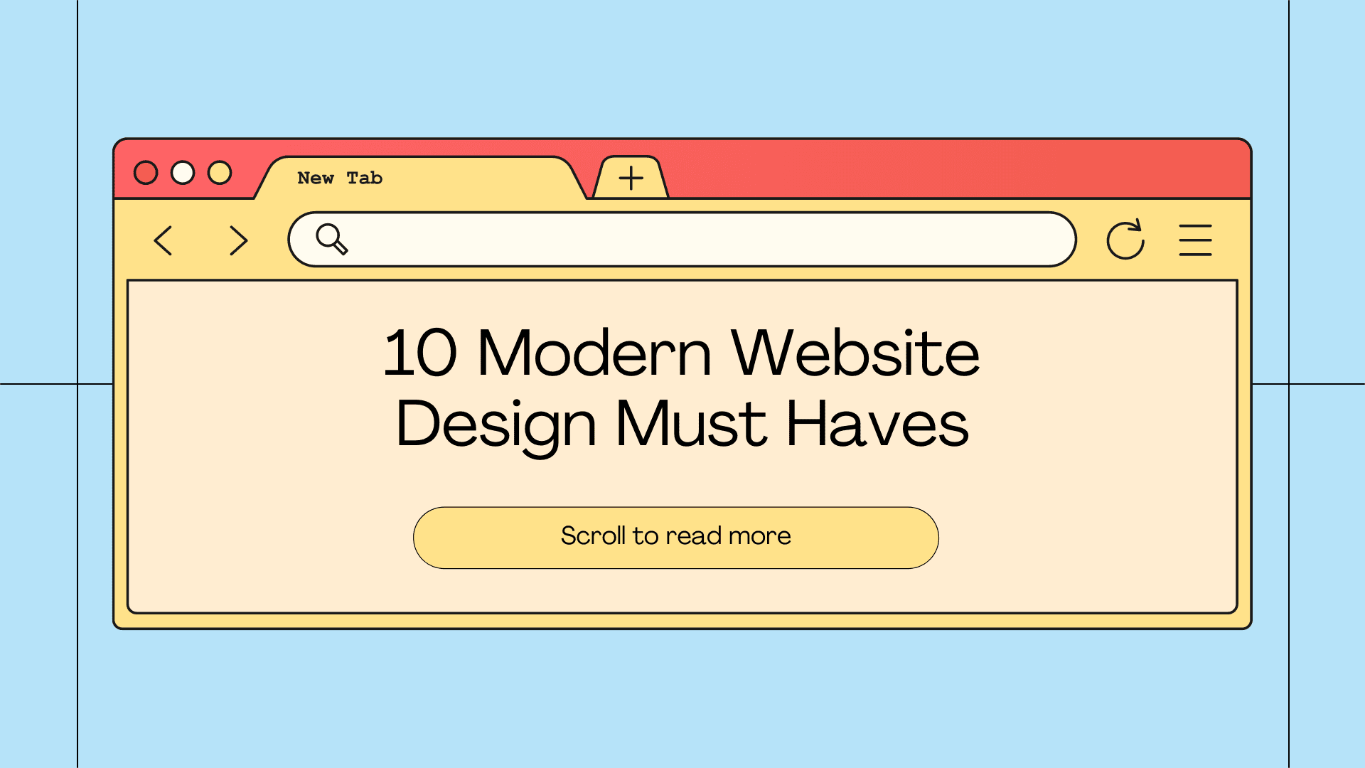 Modern Web Design blog graphic